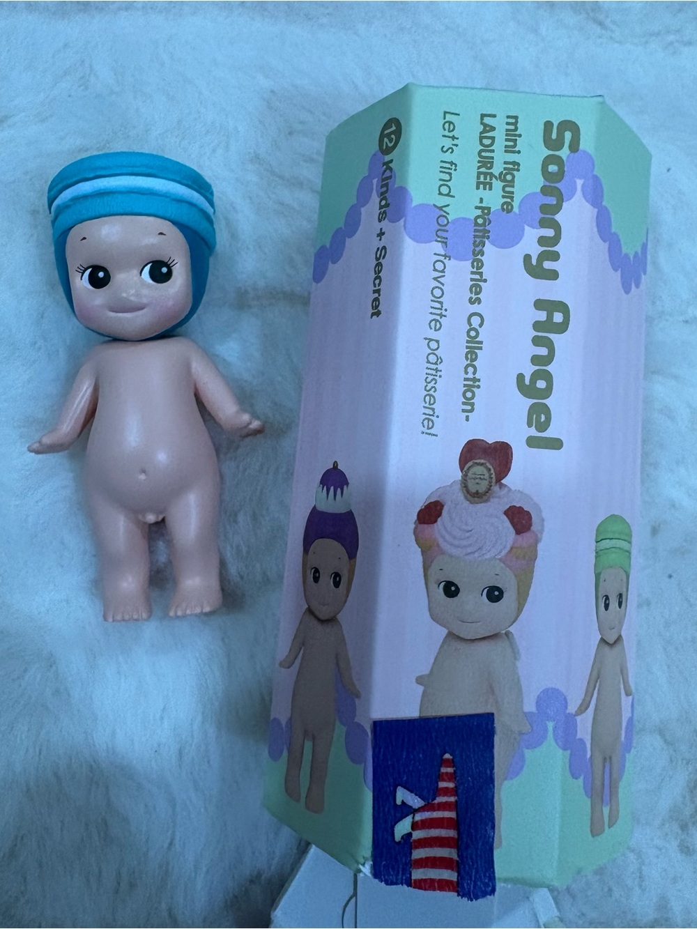 Sonny Angel Blue-Head Mini Figure - Cute Kids Doll